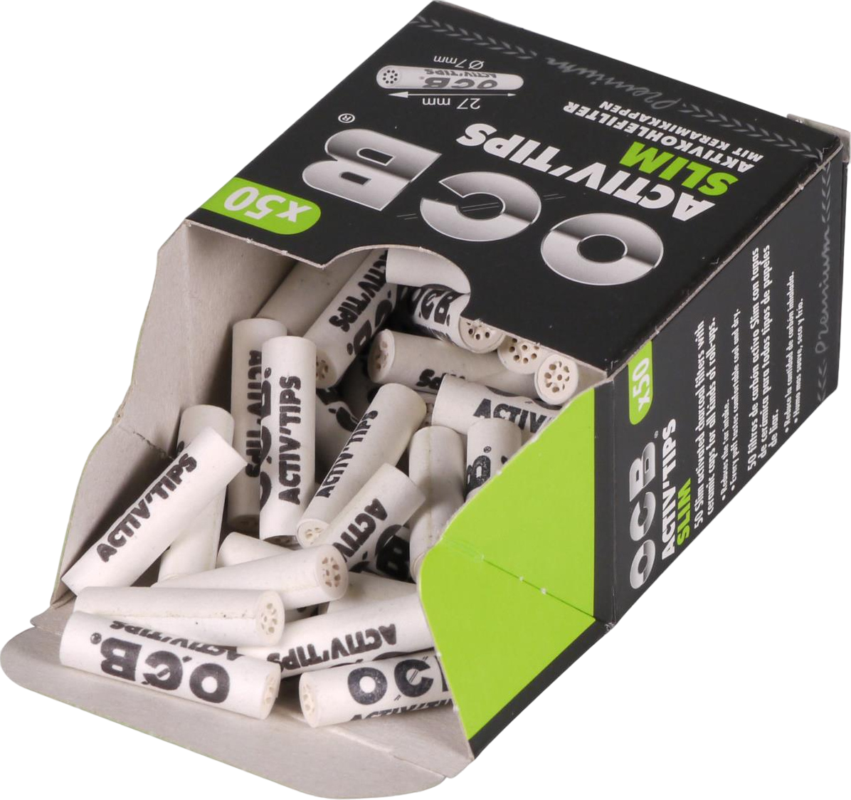 OCB Slim Aktivkohlefilter 7mm