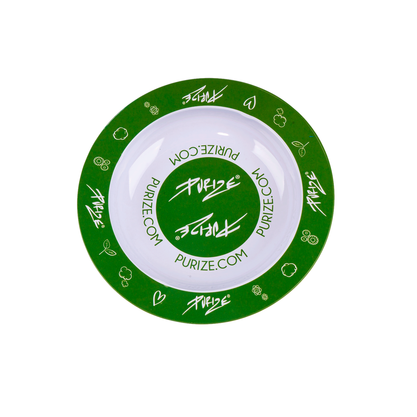 PURIZE Aschenbecher grün-weiß