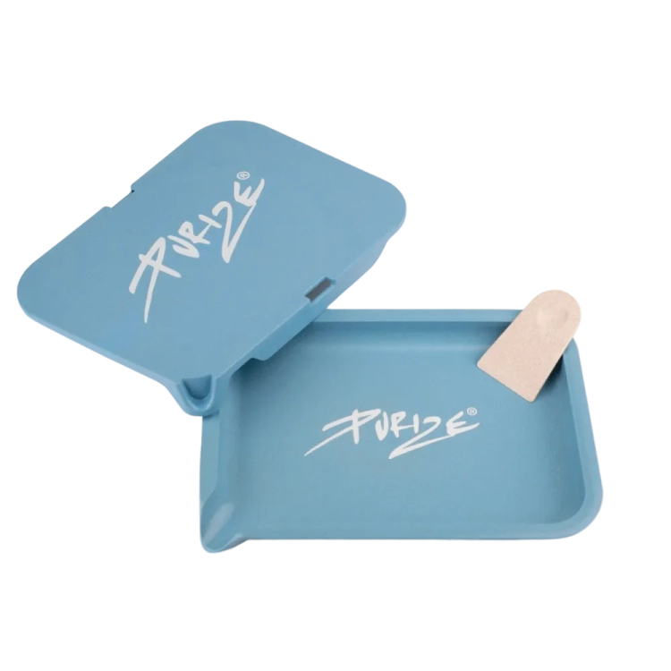 PURIZE Plant Fiber Composite - Rolling Tray KIT Blau