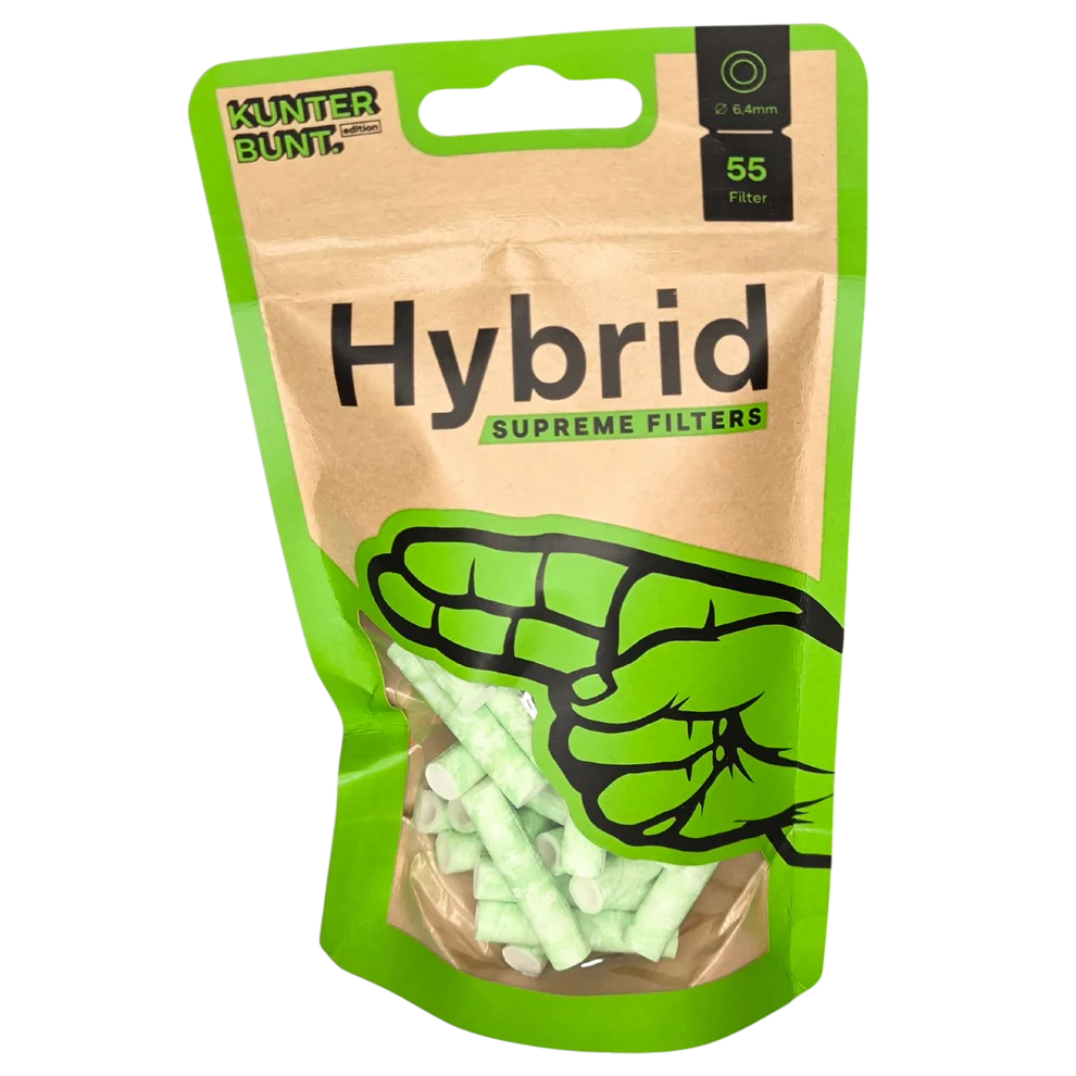 Hybrid Supreme Aktivkohlefilter Lime Grün 55 Stk