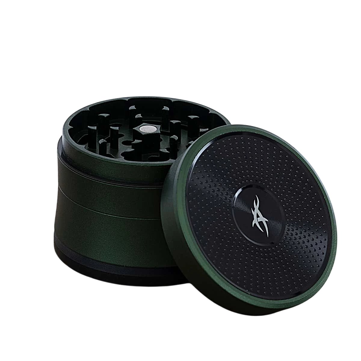 Metall Grinder 4-teilig, 62 mm, 'After Grow' Solinder grün