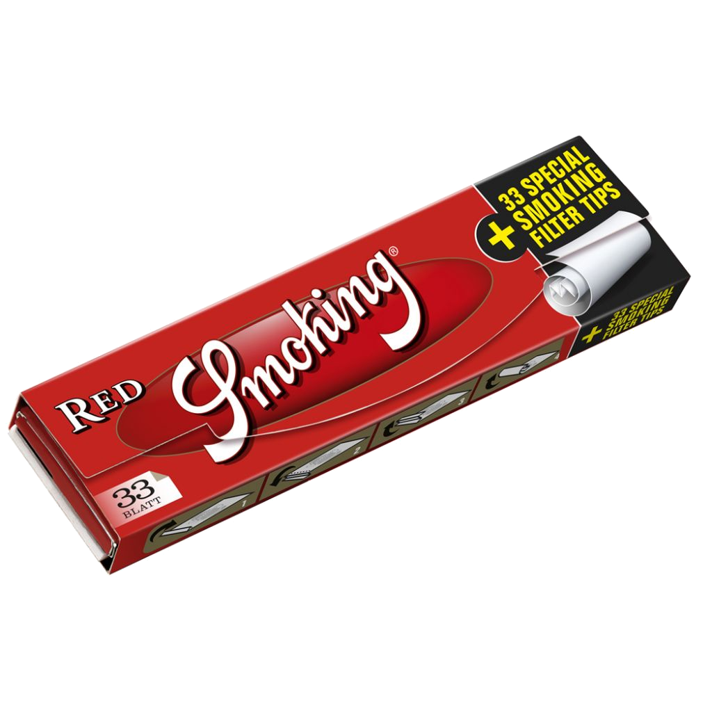 Smoking Red King Size Paper mit Filter Tips